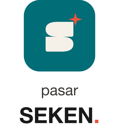 SEKEN stacked logo on a light background